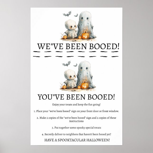 Double Boo Delight – Ett Halloween-spel av överras Poster (Framsidan)