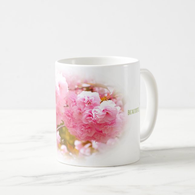 Double Cherry Blossom: Sato-zakura Kaffemugg (Framsida höger)