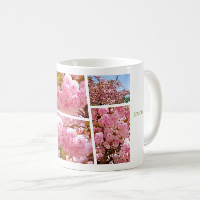 Double Cherry Blossom: Sato-zakura Kaffemugg (Framsida höger)