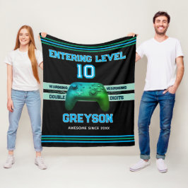 Double digits! Perfect Ten Year old Birthday Flee Fleecefilt