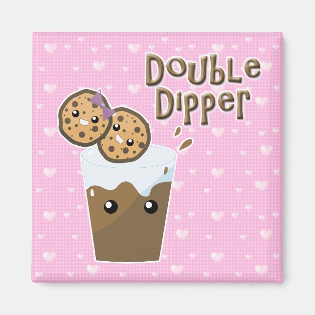 Double Dipper Cookies N Milk Magnet (Framsidan)