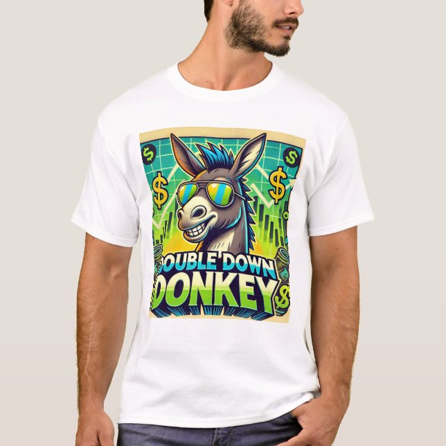 Double Down Donkey T Shirt (Framsida)
