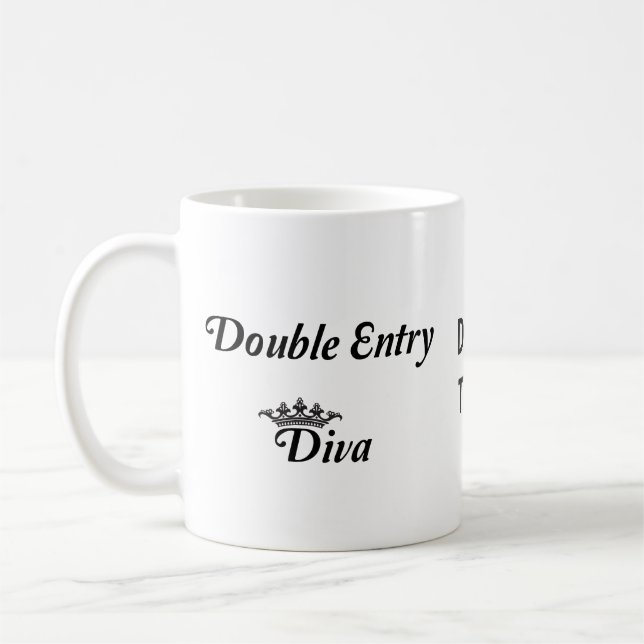 Double Entry Diva Kaffemugg (Vänster)