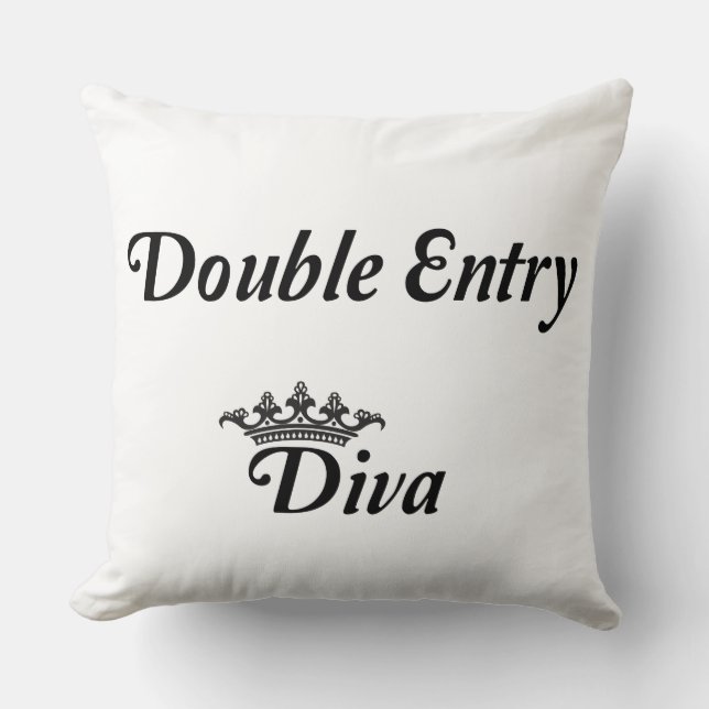 Double Entry Diva Kudde (Framsida)