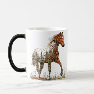 Double Exposure Horse Mug–Forest and Freedom Magisk Mugg