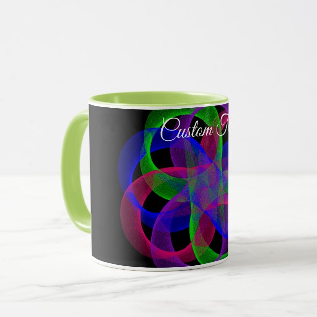Double Loop Mesh Geometric Coffee Mug Mugg (Framsida vänster)