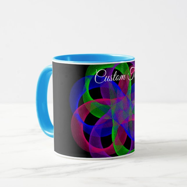 Double Loop Mesh Geometric Coffee Mug Mugg (Framsida vänster)