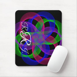 Double Loop Mesh Geometric Mouse Pad Musmatta