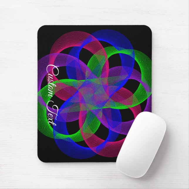 Double Loop Mesh Geometric Mouse Pad Musmatta (Med mus)