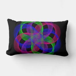 Double Loop Mesh Geometric Throw Pillow Lumbarkudde