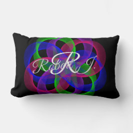 Double Loop Mesh Geometric Throw Pillow Lumbarkudde