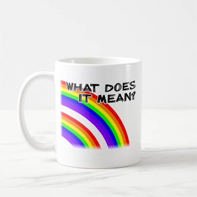Double Rainbow Video Mugg (Vänster)