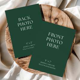 Double-Sided Photo Card for Vellum Wedding Invite Inbjudningar