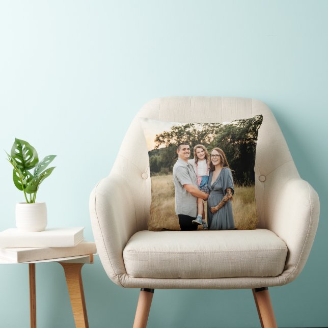 Double Sided Single Photo Personalized Photo  Kudde (Stol)