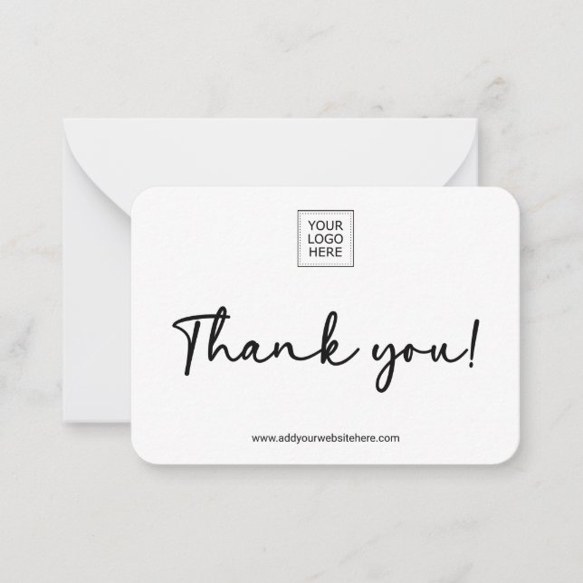 Double-Sided Small Business Packaging Insert  Anteckningskort (Framsida)