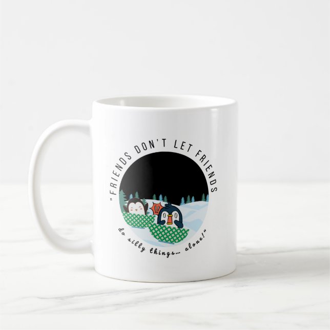 “Double the trouble, twice the fun.” Kaffemugg (Vänster)