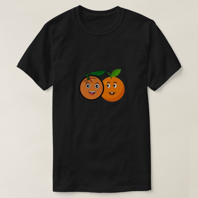 Double Trouble Oranges  T Shirt (Design framsida)