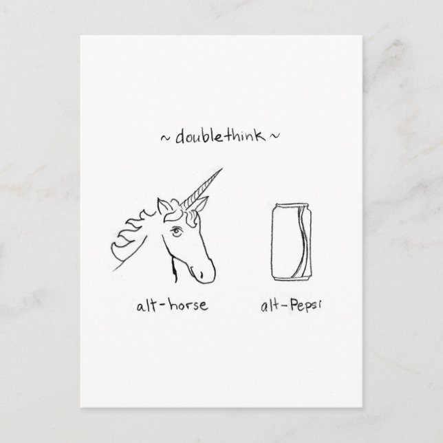 DoubleThink Vykort (Framsida)