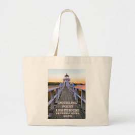 Doubling Point fyr, Arrowsic Island, Maine Jumbo Tygkasse