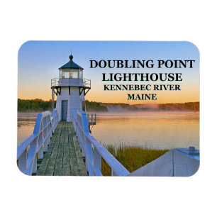 Doubling Point fyr, Arrowsic Island, Maine Magnet