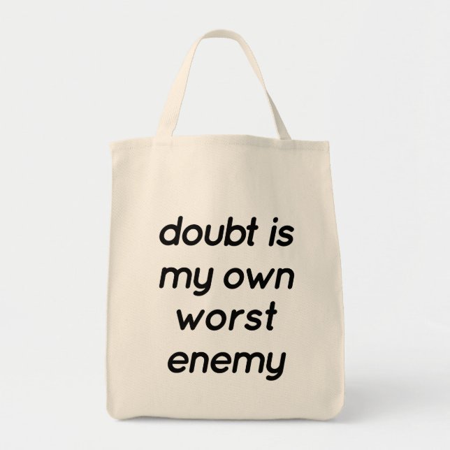 Doubt Livsmedel Tote Bag Tygkasse (Framsidan)