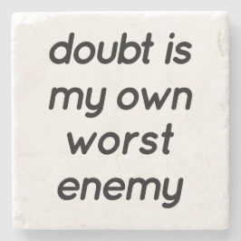 Doubt Marble Stone Underlägg