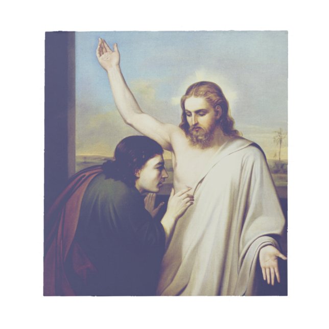 Doubting Saint Thomas av Silvestro Lega Anteckningsblock (Framsida)