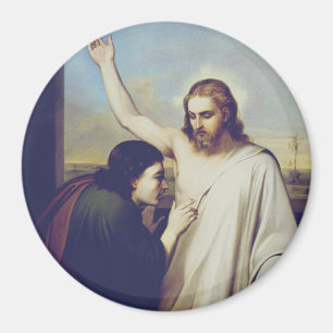 Doubting Saint Thomas av Silvestro Lega Magnet