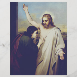 Doubting Saint Thomas av Silvestro Lega Reklamblad