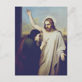 Doubting Saint Thomas av Silvestro Lega Vykort