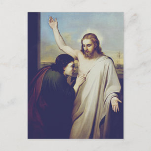 Doubting Saint Thomas av Silvestro Lega Vykort