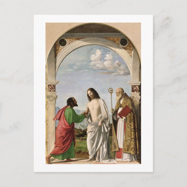 Doubting Thomas with St. Magnus, c.1504-05 Vykort (Framsida)
