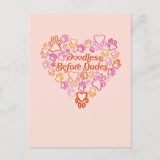 Doudles before Dudes Vykort (Framsida)