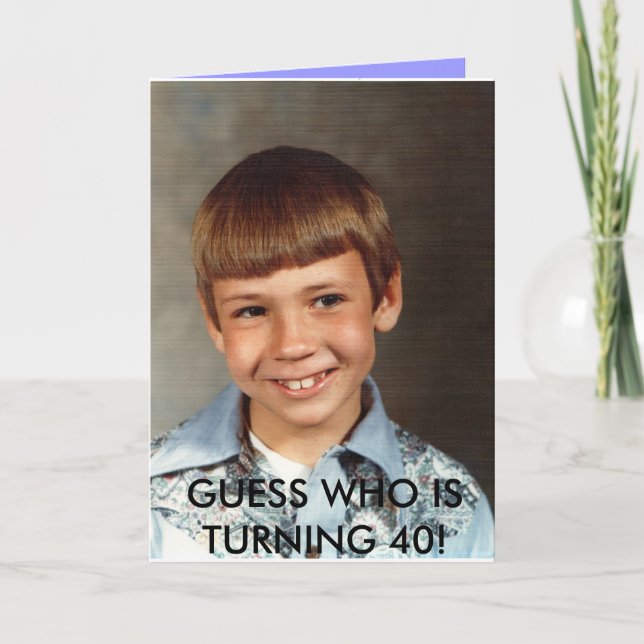 Doug#10, GUESS WHO TURNING 40! Inbjudan (Framsida)