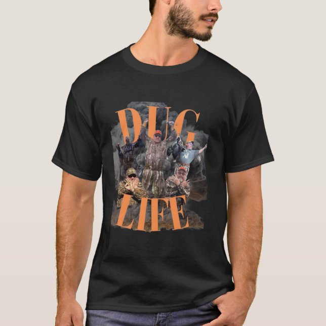 Doug Hall Hunting Grävt Life-Långärmad T S T Shirt (Framsida)