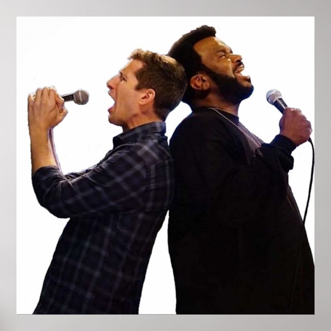 Doug Judy and Jake Peralta Brooklyn 99 Karaoke Poster (Framsidan)