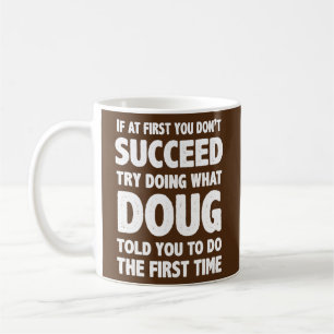Doug Personlig Namn Birthday Gift Funny Kaffemugg