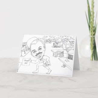 Doug, postmannen säger Tack! Helgkort