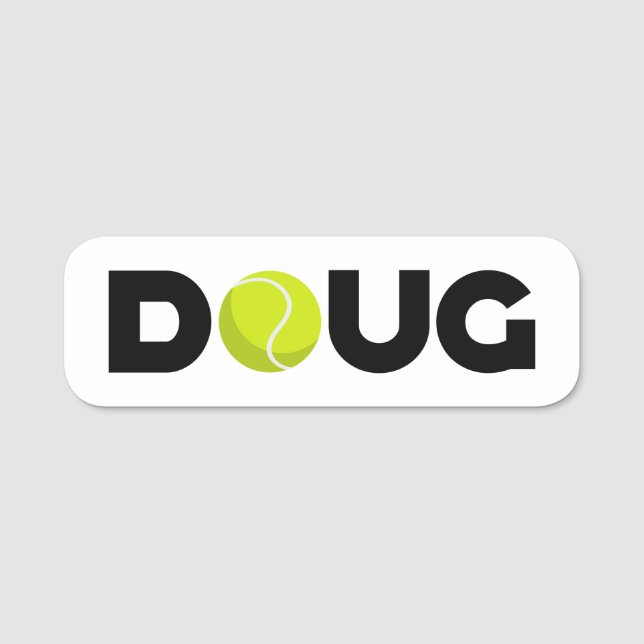 Doug Tennis Namnbricka (Framsida)