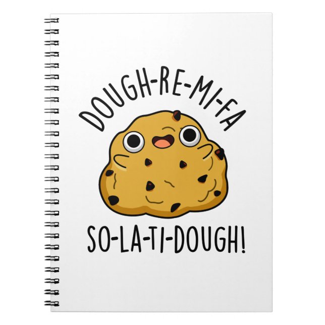 Dough-Re-Mi Rollig Musik Deg Puns  Anteckningsbok (Framsidan)