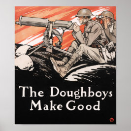 Doughboys Make Bra - WWI Propaganda - 1918 Poster
