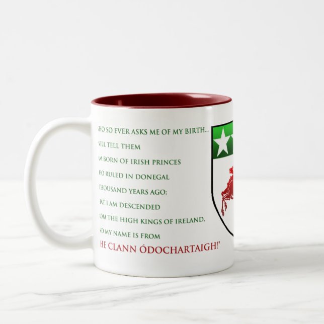 Dougherty vapensköldmugg Två-Tonad mugg (Vänster)