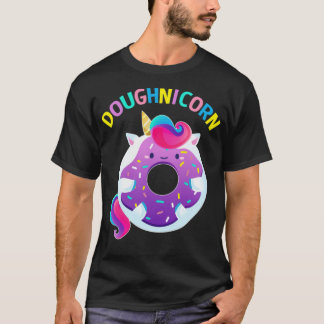 Doughnicorn Donut Unicorn Gifts Rainbow födelsedat T Shirt