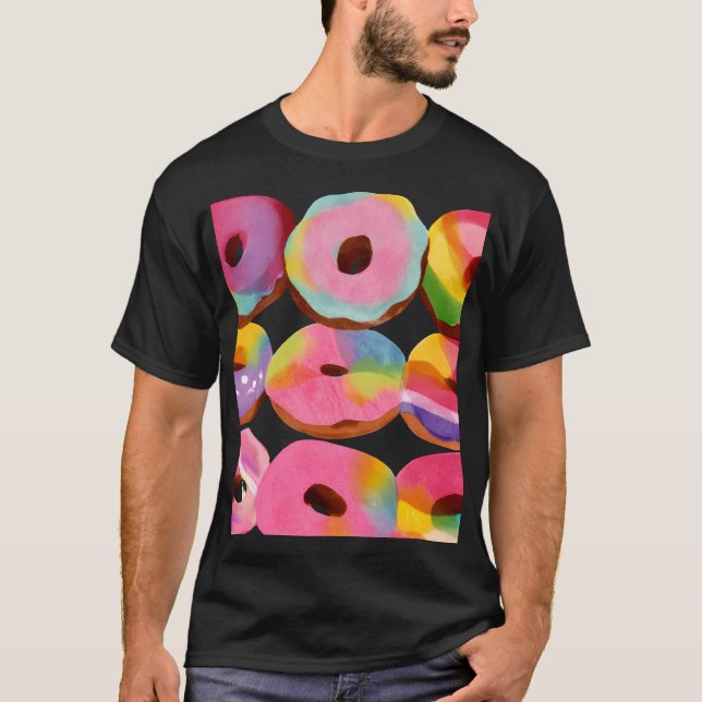 Doughnut älskare t shirt (Framsida)