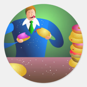 Doughnut Dave Runt Klistermärke