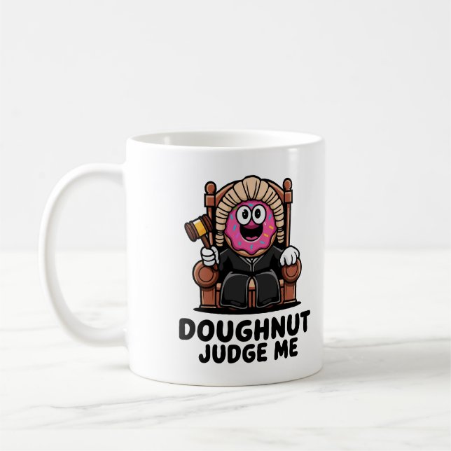 Doughnut-domare Me Cute Coffee Mugg för kaffe Älsk (Vänster)