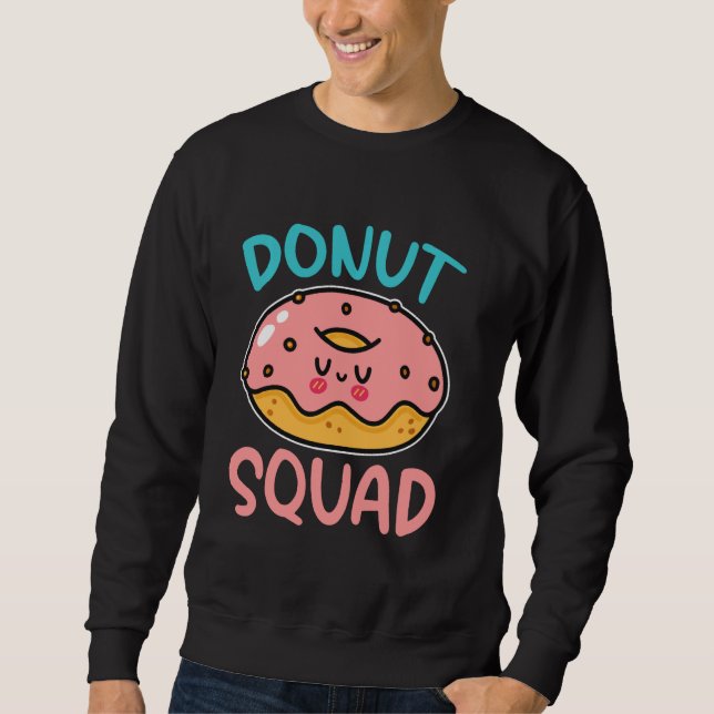 Doughnut Donut Squad Donut Kids Lång Ärmad Tröja (Framsida)