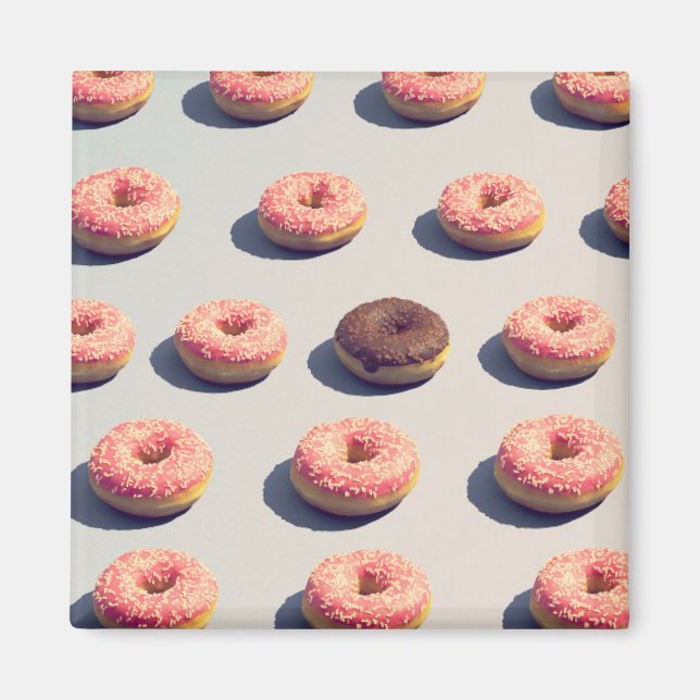 Doughnut i en grupp magnet (Framsidan)