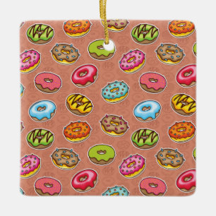 Doughnut Julgransprydnad Keramik