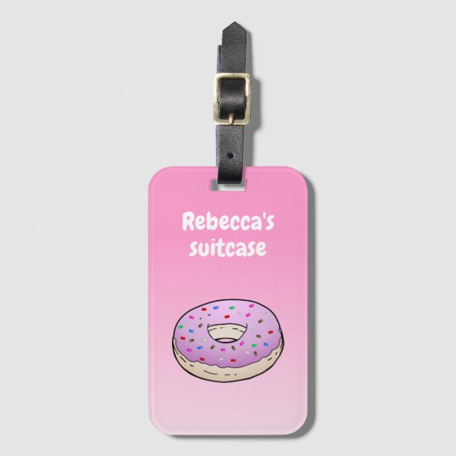 Doughnut Luggage Tag Bagagebricka (Framsida vertikal)